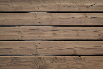 Fototapeta premium Old dark brown wooden background. Timber board tetxure
