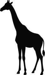 Giraffe silhouette vector