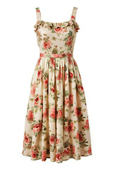 Romantic floral print dress for a summer evening