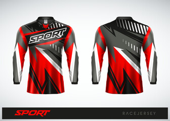 Long sleeve tshirt racing sports abstract jersey design for race, soccer, gaming, motocross, cycling