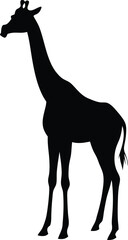 Giraffe silhouette vector