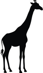Giraffe silhouette vector