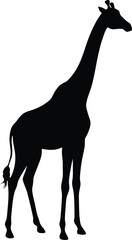 Giraffe silhouette vector