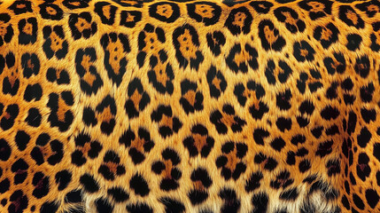 Wildlife-Inspired Leopard Fur Texture Banner 