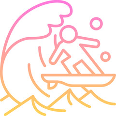 Surfing icon