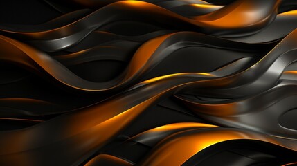 Luxurious and elegant design with golden and black wave abstract background