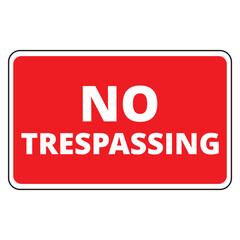 Cartel de no pasar. Vector