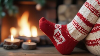 Celebrating Christmas at home Comfort and warmth in the family Pairs