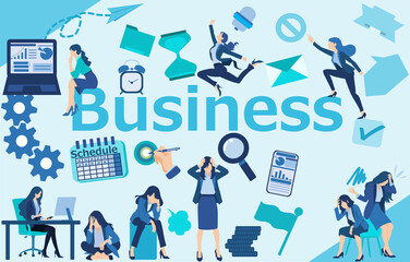 ビジネスの壁紙イラスト(アイキャッチ・サムネ)