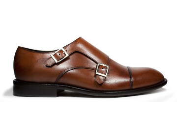 Men's brown leather shoe