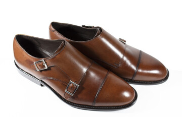 Men's brown leather shoe