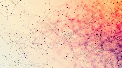 Modern abstract design of a business ecosystem with interconnected elements.