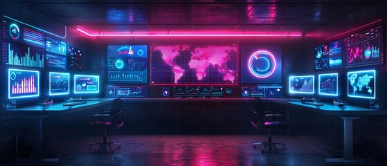 Dynamic Collaborative Workspace with Neon Dashboards and Business Insights