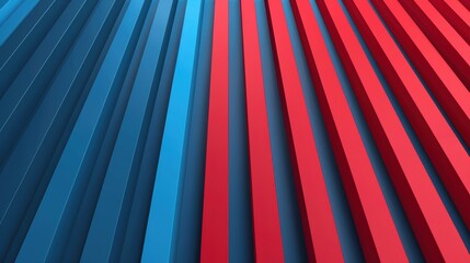 Abstract Red and Blue Striped Pattern Dynamic abstract design featuring alternating red and blue stripes, creating a vibrant and modern visual effect, ideal for backgrounds and graphic designs
