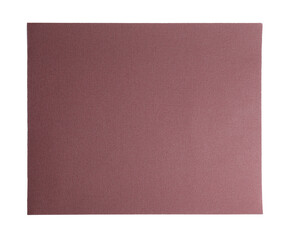 One sheet of sandpaper isolated on white