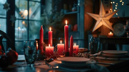 Formal dinner table setting