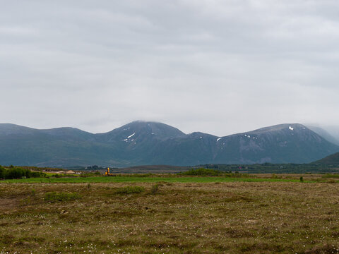 Meadow and mountains