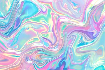 Obraz premium Vibrant holographic abstract swirl background