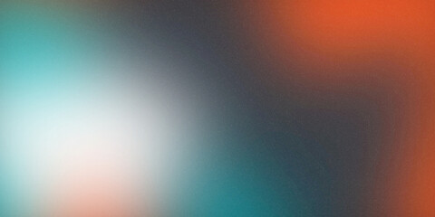 Abstract Background with Orange, Blue, and White Gradient and Noise Texture - Illustration