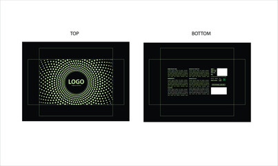 Fototapeta premium Packaging design, luxury perfume gift box with die line . Illustration vector.