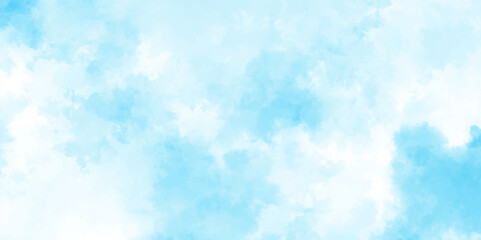 Blue sky with cloud .Beautiful blue sky with white clouds .bright cloud cover in the sun calm clear winter air background .gradient light white background.	