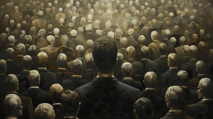 The Crowd: A Surreal Portrait