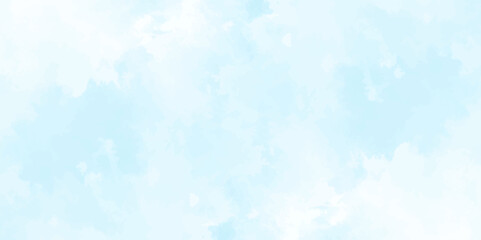 Blue sky with cloud .Beautiful blue sky with white clouds .bright cloud cover in the sun calm clear winter air background .gradient light white background.	