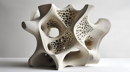 Abstract Sculpture with Organic Form