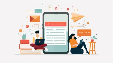 Two people are sitting on the floor with laptops