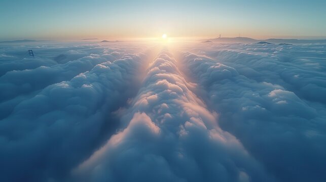 Majestic Cloudscape: A Breathtaking Aerial Vista