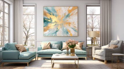 A painting of abstract oil. Art painting, gold, horse, canvas, wall art, modern artwork, paint spots, paint strokes, knife painting, large stroke painting, mural, wall art. 