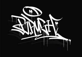 BRUSH graffiti tag style design