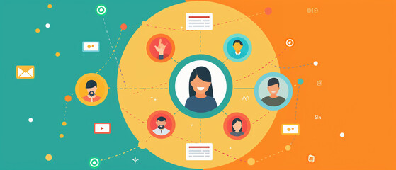 Obraz premium CRM for managing customer referrals