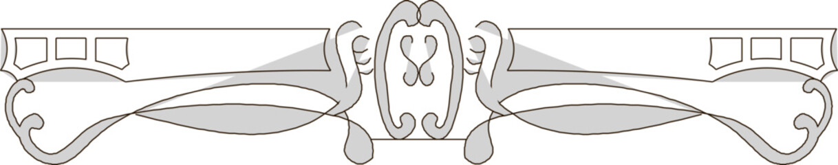 Vector silhouette illustration sketch traditional ethnic vintage classic ornate ornament design detail drawing