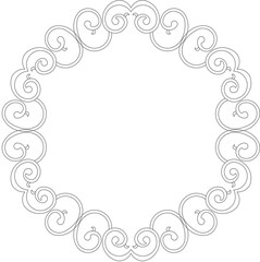 Sketch illustration silhouette vector drawing detail design ornament ornate icon logo symbol rosette Style Decor Elements classic vintage 