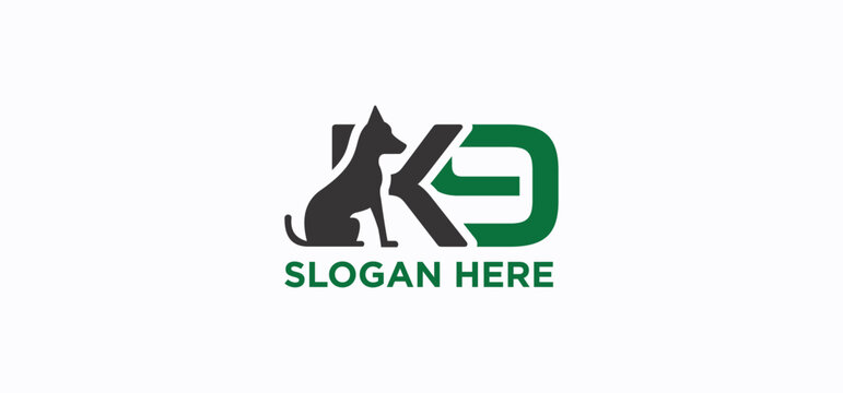  k9 dog logo design, police dog training logo, guard dog.