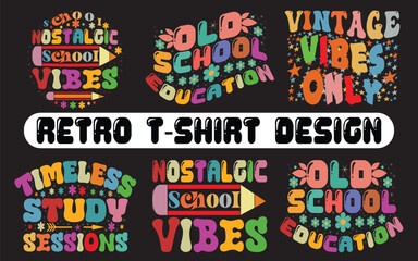 Fototapeta premium Retro wavy t-shirt and unique bender design and vector groovy vibes, modern vintage, classic designs, bold colors, cool graphics, funky designs, creative, contemporary retro, fashion statement, font, 