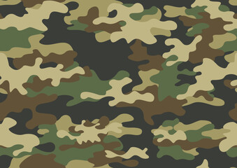 Fototapeta premium texture camouflage military pattern, repeat background, fashionable classic design for textiles