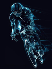 person riding a bike