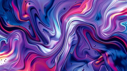 Obraz premium Elegant swirling liquid art style and smooth colorful texture in abstract background design