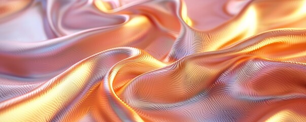 Obraz premium Elegant Satin Fabric Texture Background, 4K hyperrealistic photo
