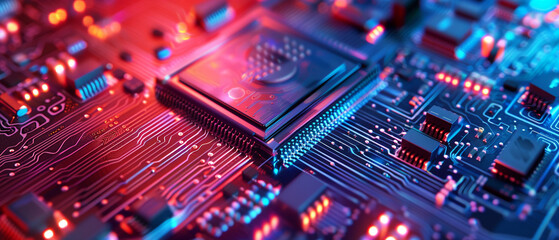 Obraz premium USA restricts export of quantum computing technologies to China.