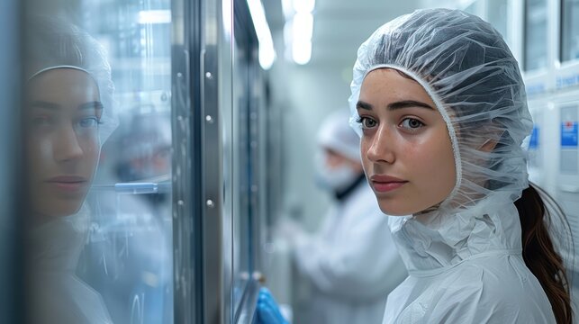 Hyper-Realistic 8K Image of Patient in Isolation Room Communicating with Healthcare Worker through Glass Partition