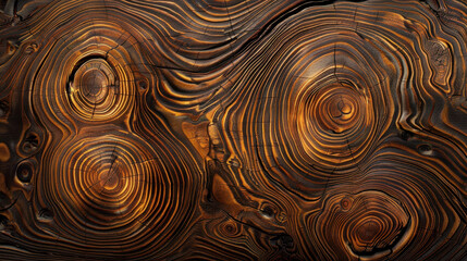 Close-up of a wooden surface showcasing rich texture and natural grain patterns, ideal for backgrounds and design projects..