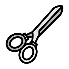 Scissors Vector Filled Icon Design