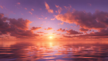 Obraz premium sunset over the sea