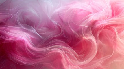 Obraz premium An elegant background with pink and white smoky swirls evokes mystery and beauty, creating a mesmerizing aesthetic
