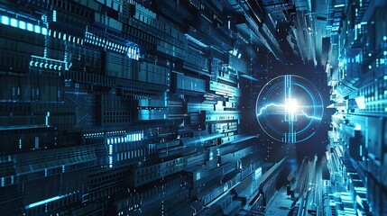 Abstract Digital Tunnel