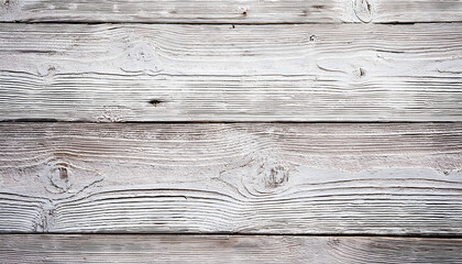 Fototapeta premium White wooden planks background. White shabby wooden planks, with knots texture. White wooden
