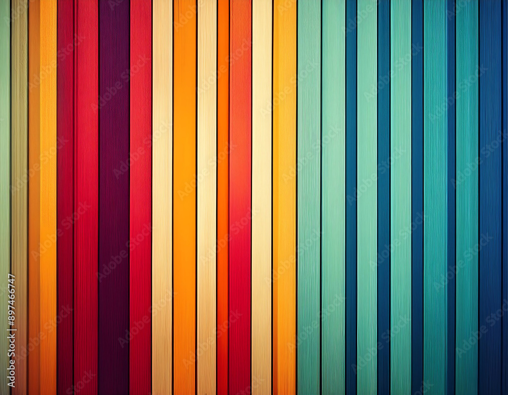 Aufkleber  Background Color Abstract Design Stripe- A retro abstract background with colorful stri_1(40)